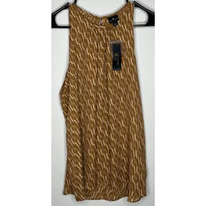 Worthington Brand New w/Tags High Neck Sleeveless Blouse Large